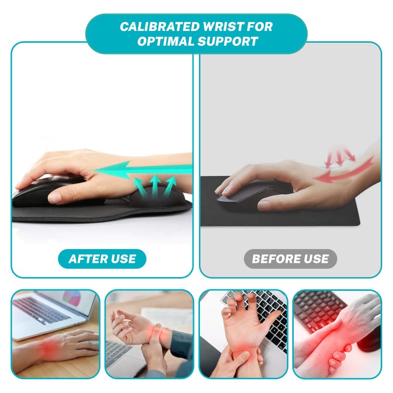 Hancynir Cute Funny Ergonomic Mouse Pad Wrist Support  Dumpster on Fire Gel Mouse Pads with Wrist Rest  Comfortable Pain Relief Mousepad with Non-Slip PU Base for Gaming Work Desk Accessories Office Decor - Image 4